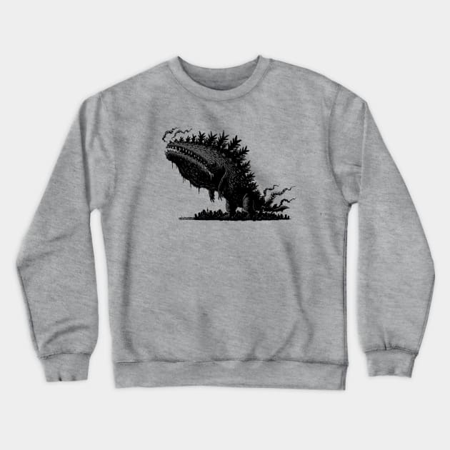 Whalezilla Crewneck Sweatshirt by JimBryson